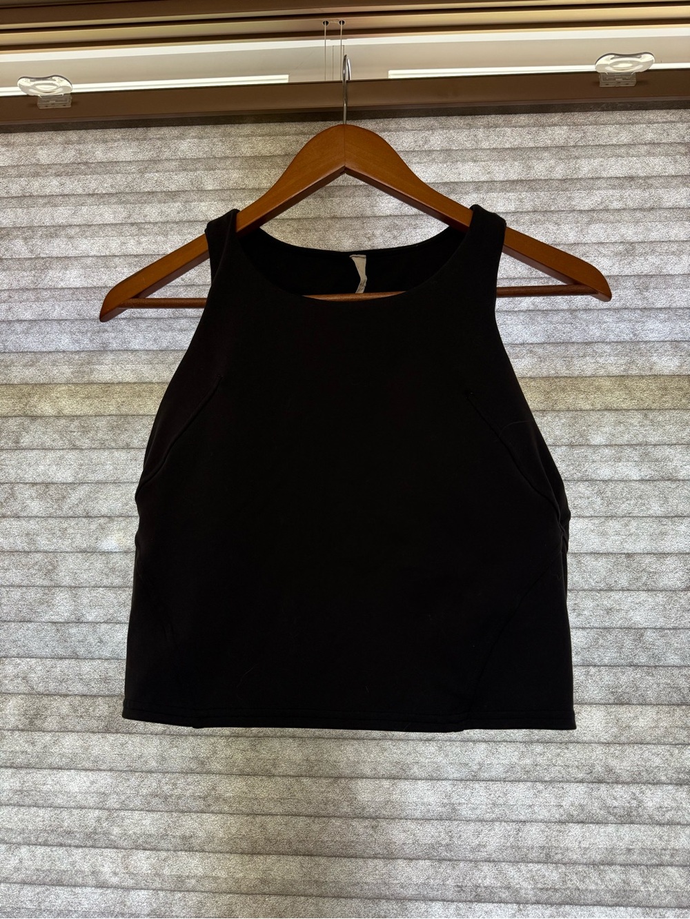 lululemon athletica Black High-Neck Crop Tank